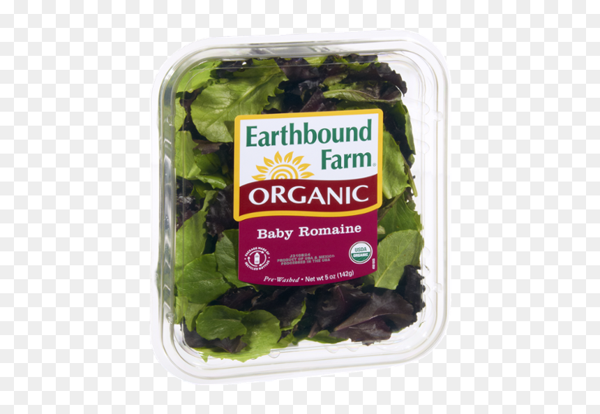 Earthbound Farm Organic Baby Spinach, HD Png Download - romaine lettuce png