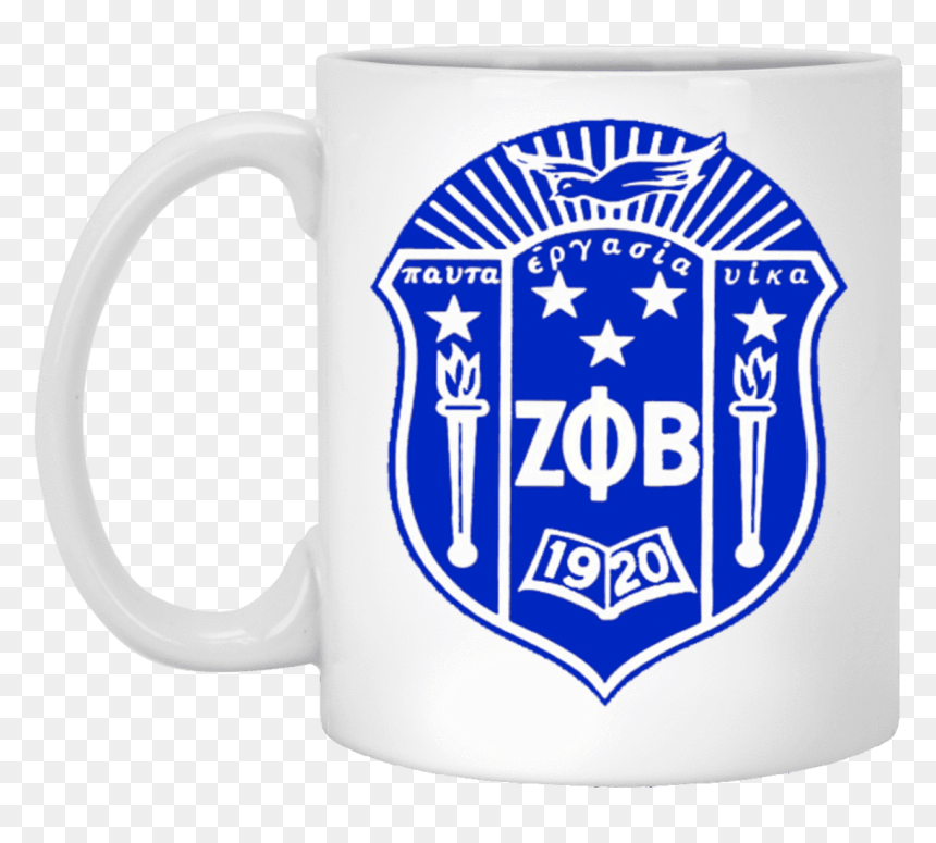Zeta Phi Beta 11 Oz - Zeta Phi Beta Sorority Inc Shield, HD Png Download - phi png
