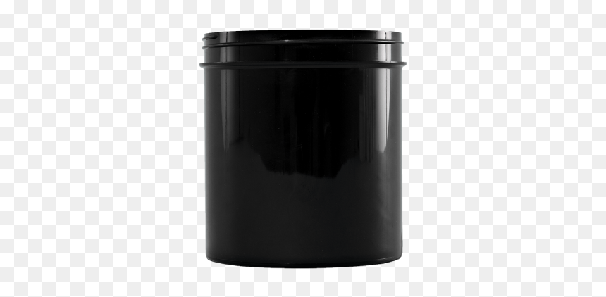 40 Oz Black Pp Wide Mouth Plastic Facial Jar, 100-400 - Plastic, HD Png Download - 40 oz png