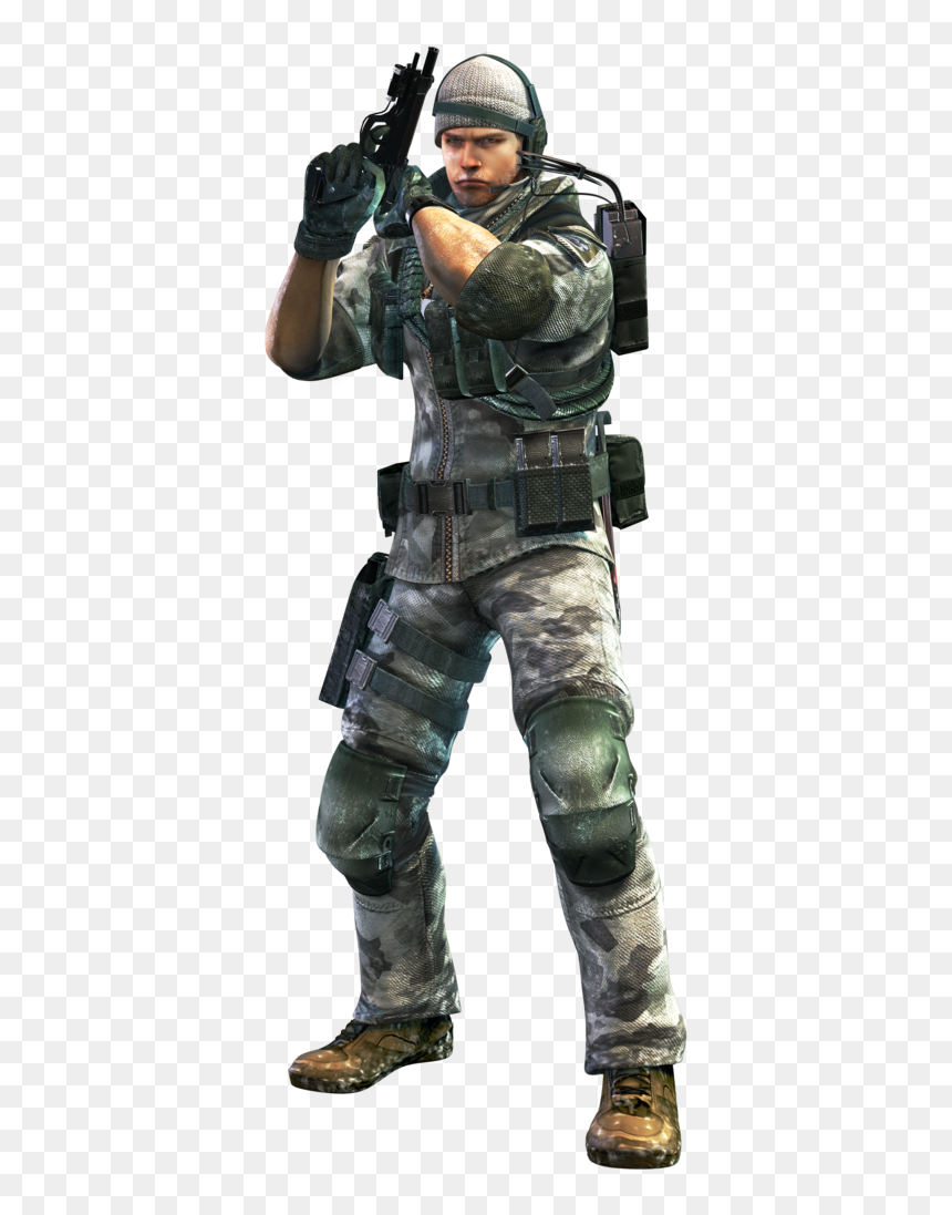 Chris Redfield Re Revelations, HD Png Download - resident evil leon png