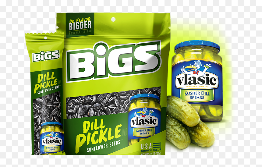 Transparent Dill Pickle Png - Bigs Sunflower Seeds, Png Download - sunflower seed png