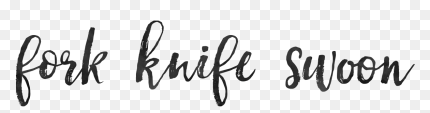 Fork Knife Swoon - Calligraphy, HD Png Download - maruchan logo png