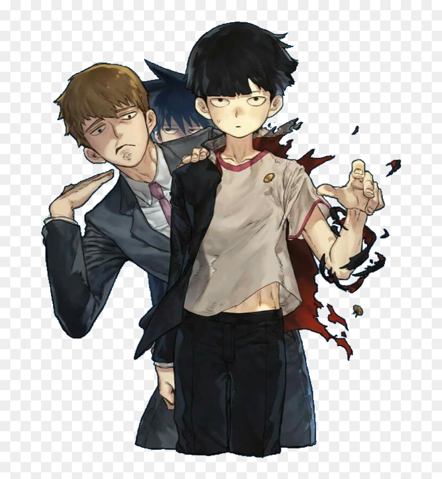 #mob #mobpsycho100 #mobpsycho #sensai #brothers #powers - Cartoon, HD Png Download - mob psycho 100 png