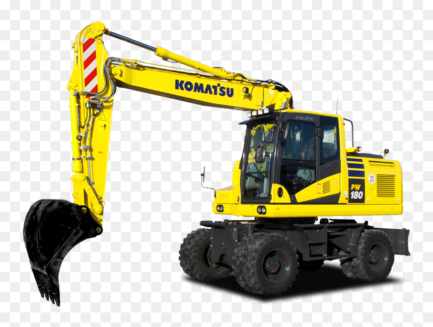 Wheel Excavators Komatsu Pw180-11 - Komatsu Pw 180 11, HD Png Download - komatsu logo png