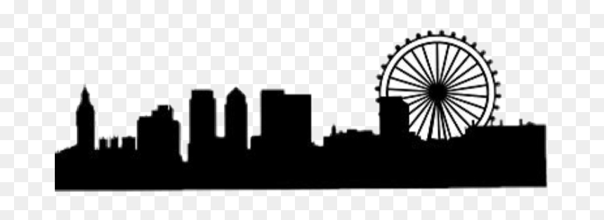 #london #silhouette #cityscape #londonsilhouette - London Sky Line Mary Poppins, HD Png Download - london silhouette png