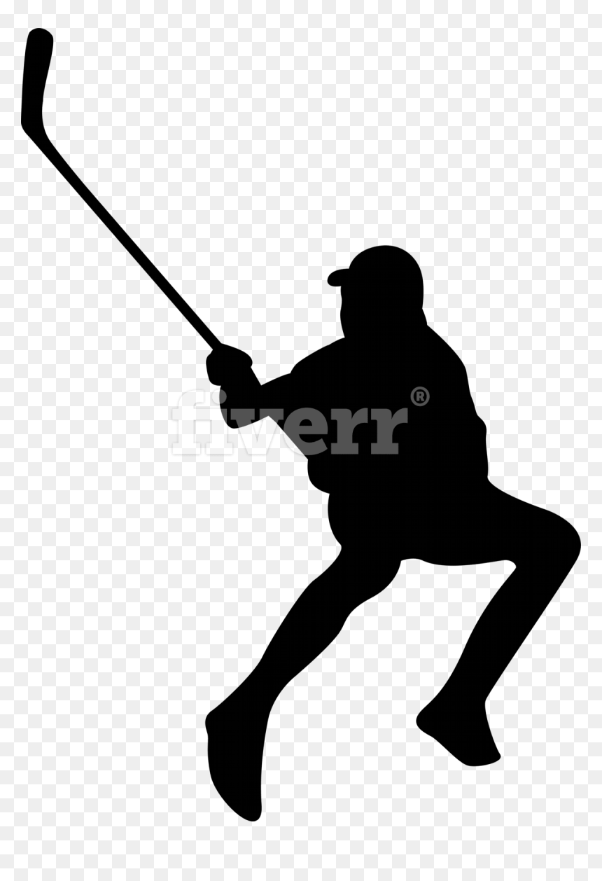 Silhouette, HD Png Download - baseball player silhouette png