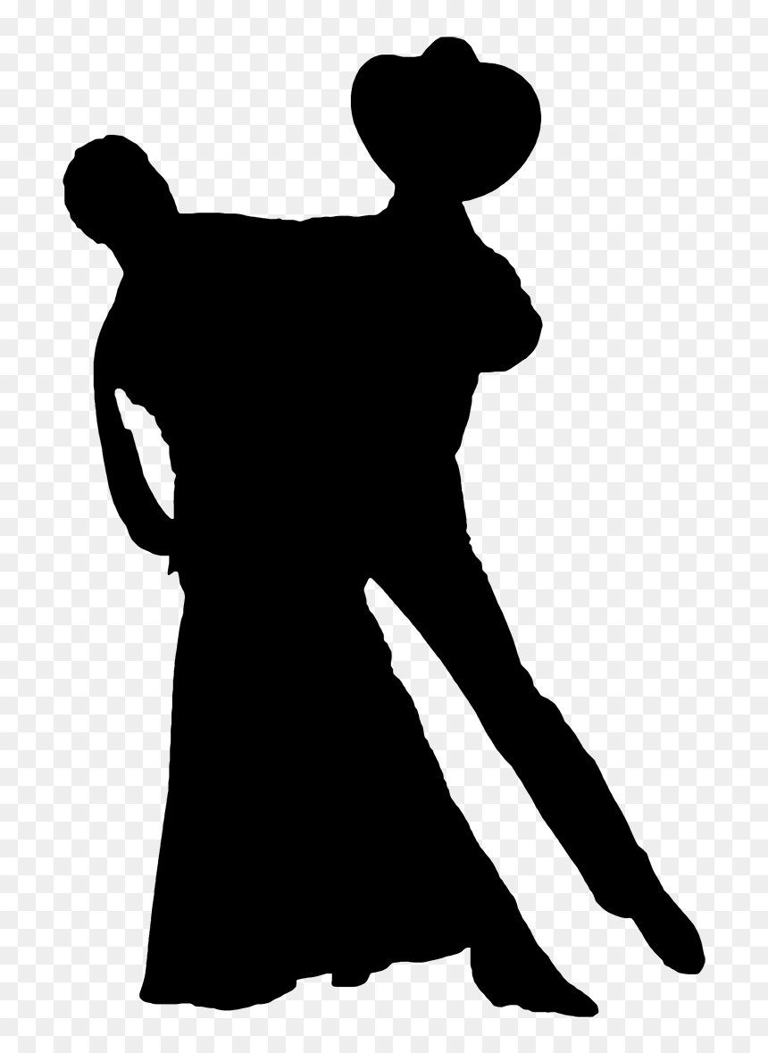 Country Waltz Silhouette - Waltz Silhouettes Transparent, HD Png Download - baseball player silhouette png