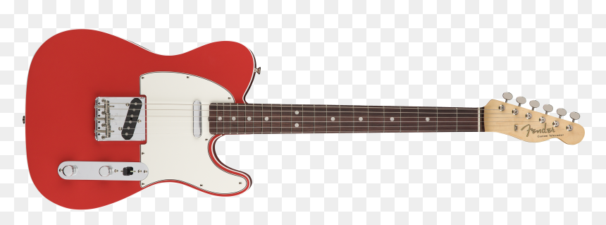 Fender Squier Bass Red, HD Png Download - electric guitar silhouette png