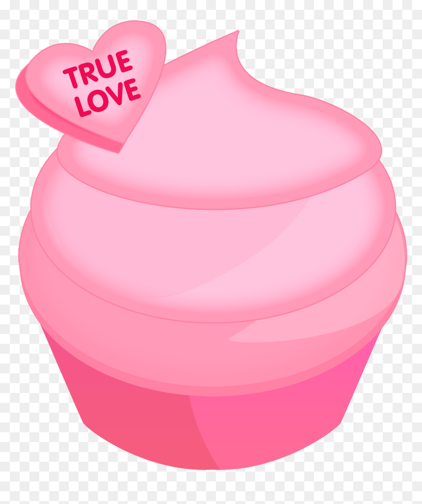 Valentines Day Cupcakes Clipart - Pink Valentines Day Clipart, HD Png Download - minion clipart png