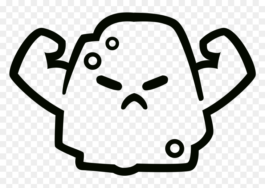 Rock - Cartoon Rock Paper Scissors, HD Png Download - the rock head png