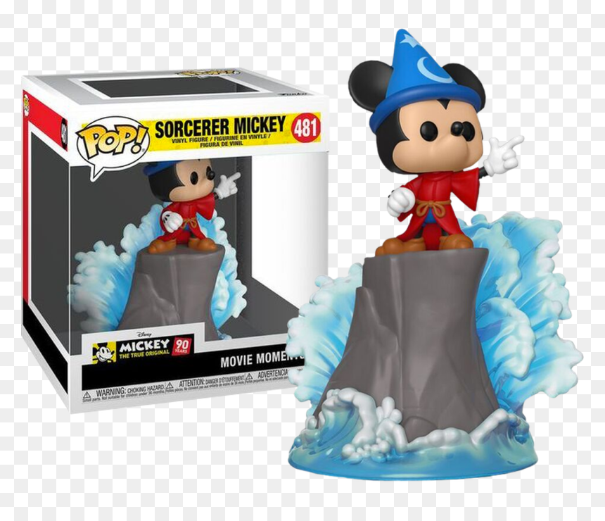 Fantasia Sorcerer Mickey 90th Anniversary Movie Moments - Funko Pop Movie Moments, HD Png Download - sorcerer mickey png