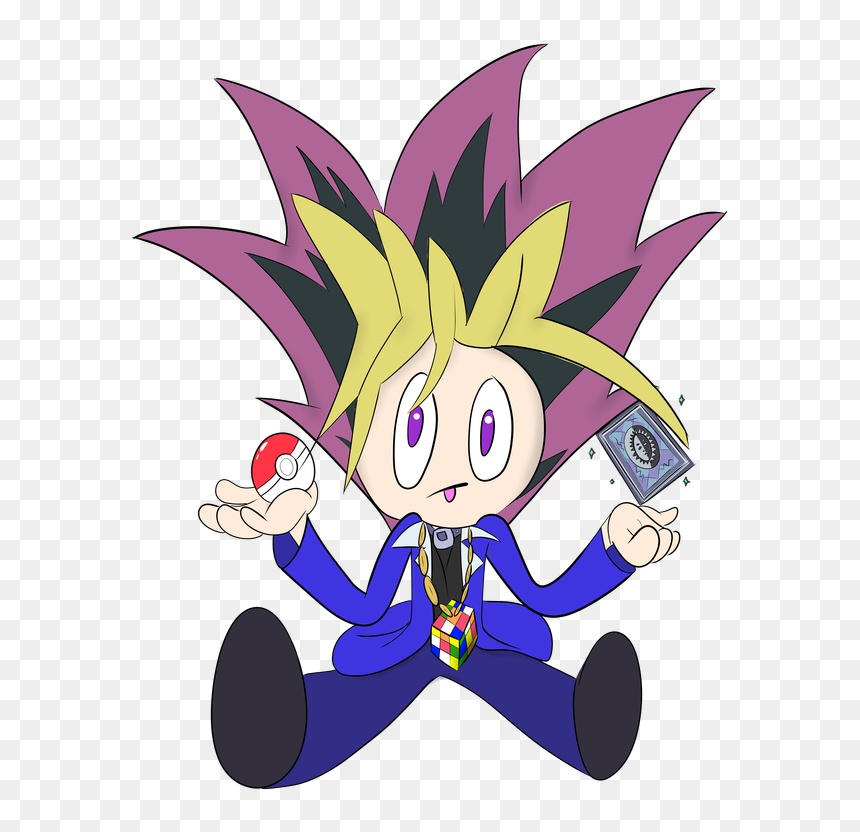 Picture - Cartoon, HD Png Download - yugi hair png