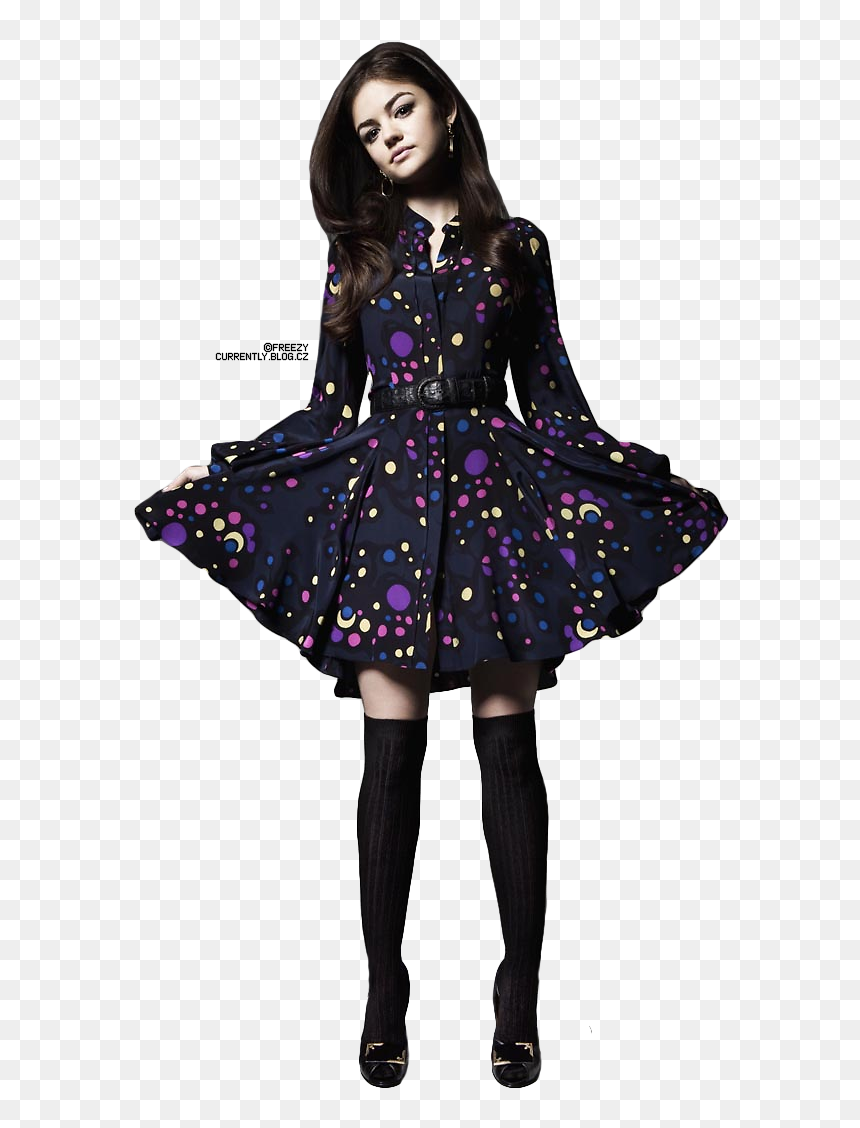 Aria Montgomery Lucy Hale Pll, HD Png Download - celebrity pngs