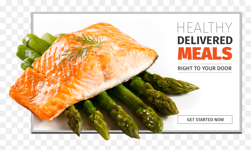 Transparent Healthy Food Png - Grilled Salmon With Grilled Asparagus, Png Download - fish food png