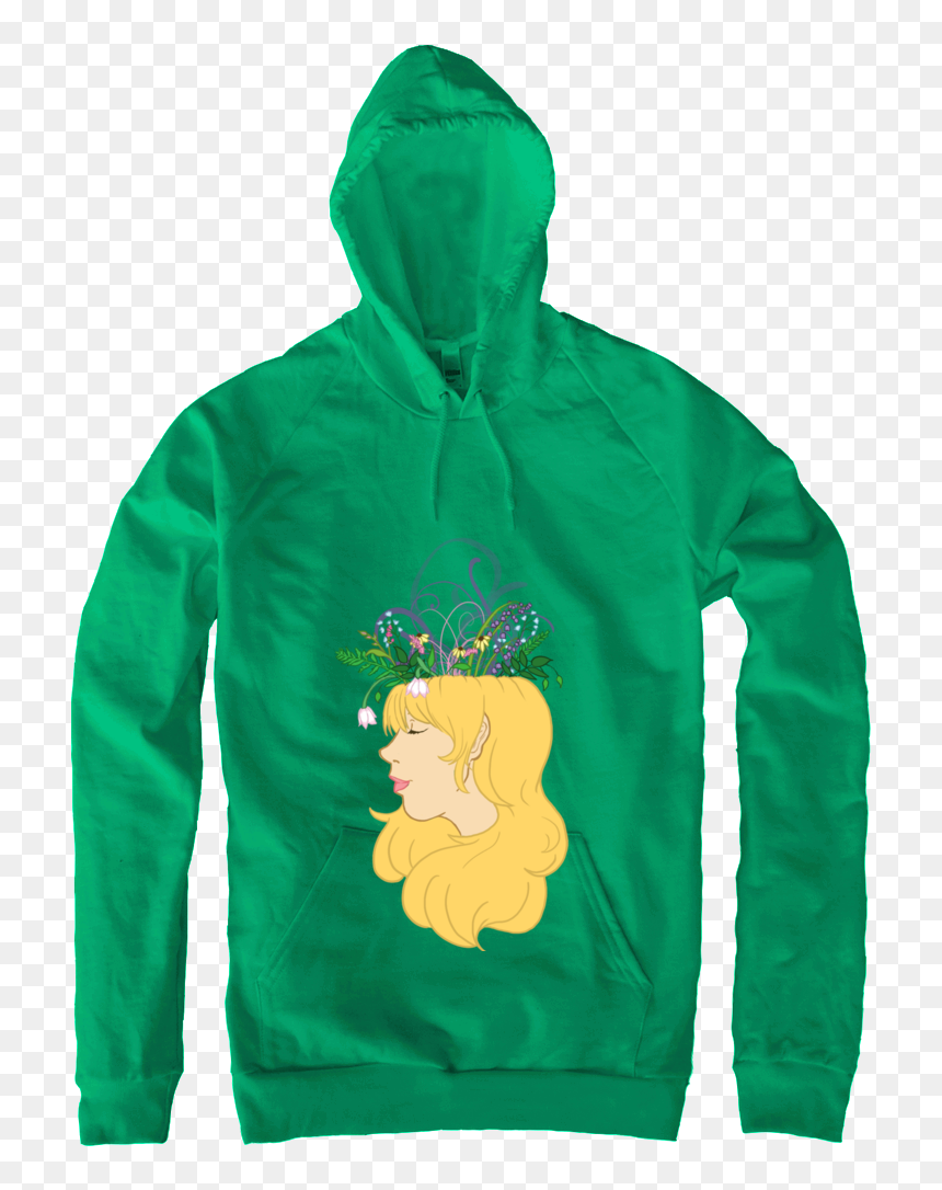 Flower Crown Pullover - Hate My Life Hoodie, HD Png Download - green flower crown png