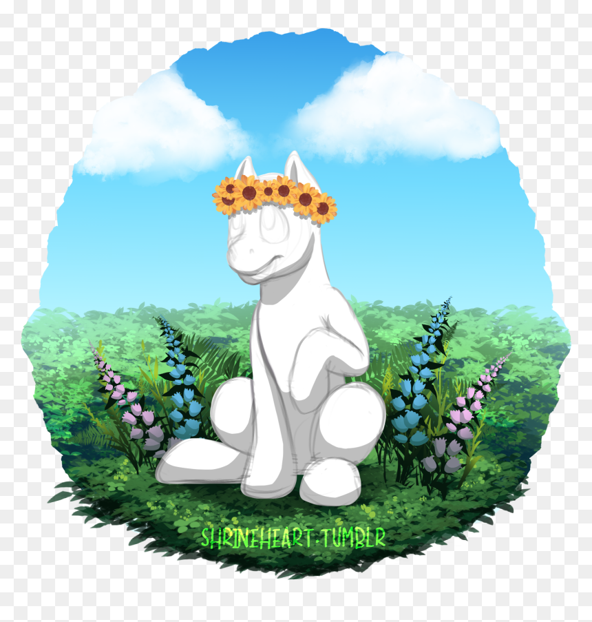 Illustration, HD Png Download - green flower crown png
