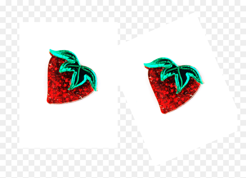 Strawberry Earrings - Illustration, HD Png Download - strawberry emoji png