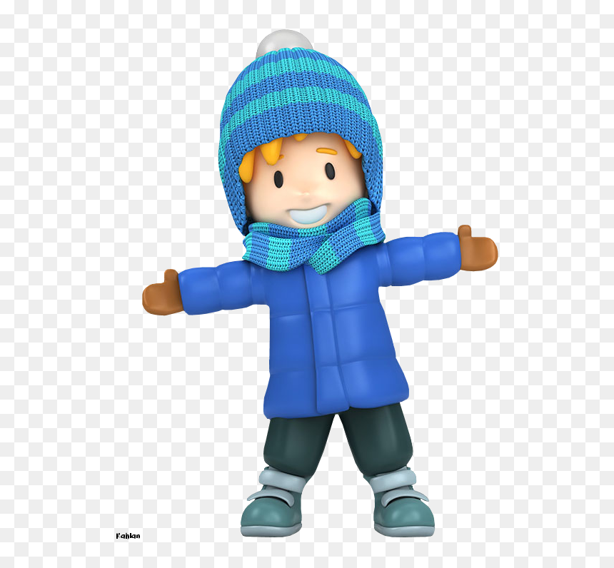 Kid In Winter Clipart, HD Png Download - shower cap png