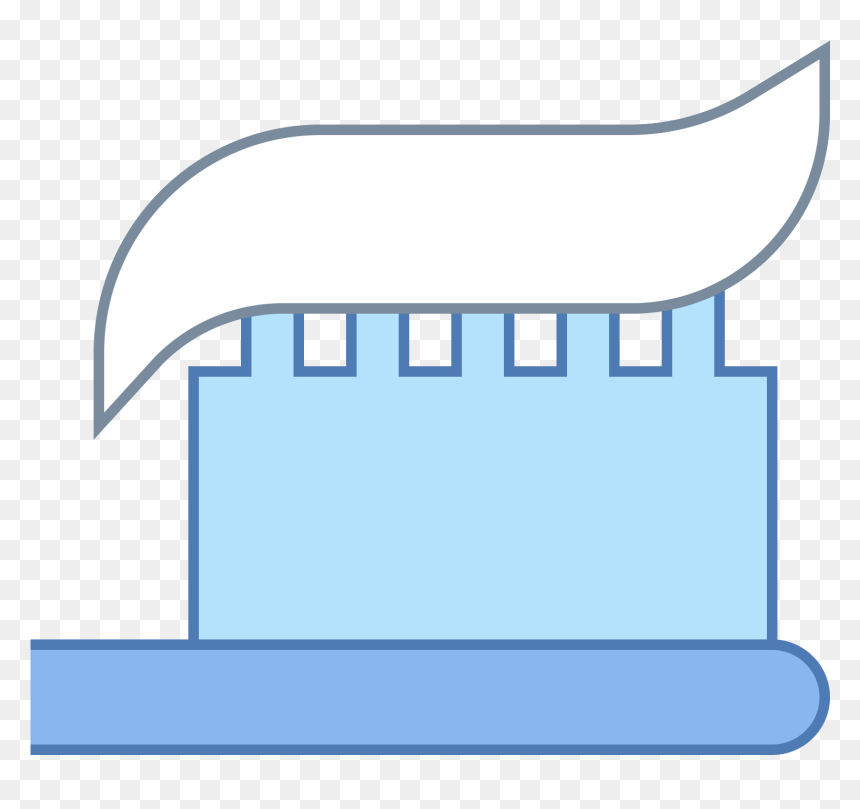 Toothbrush Clip Vector, HD Png Download - tooth vector png