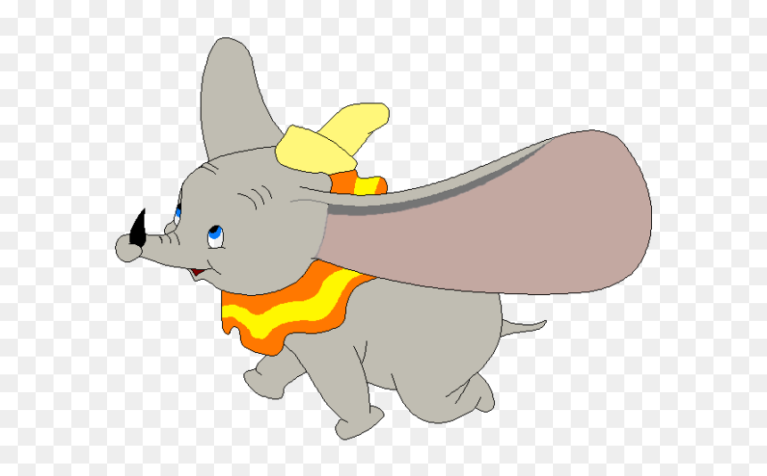 Gif Clip Art Image Animated Film Desktop Wallpaper - Transparent Dumbo Gif, HD Png Download - flying dog logo png