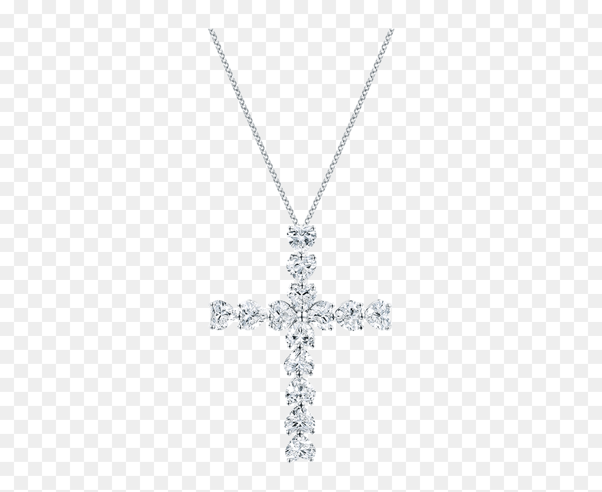 Symbols By Harry Winston, Heart-shaped Diamond Cross - クロス ハリー ウィンストン メンズ, HD Png Download - heart and cross png