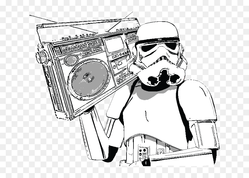 Transparent Ghetto Png - Star Wars Army Trooper Sketch, Png Download - kylo ren mask png