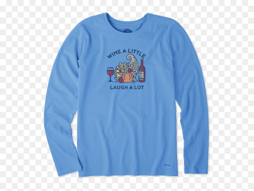 Women"s Cornucopia Wine Long Sleeve Crusher Tee - Long-sleeved T-shirt, HD Png Download - empty cornucopia png