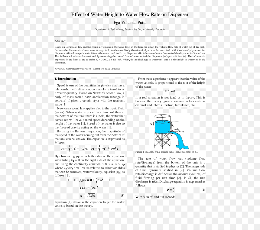Document, HD Png Download - water flow png