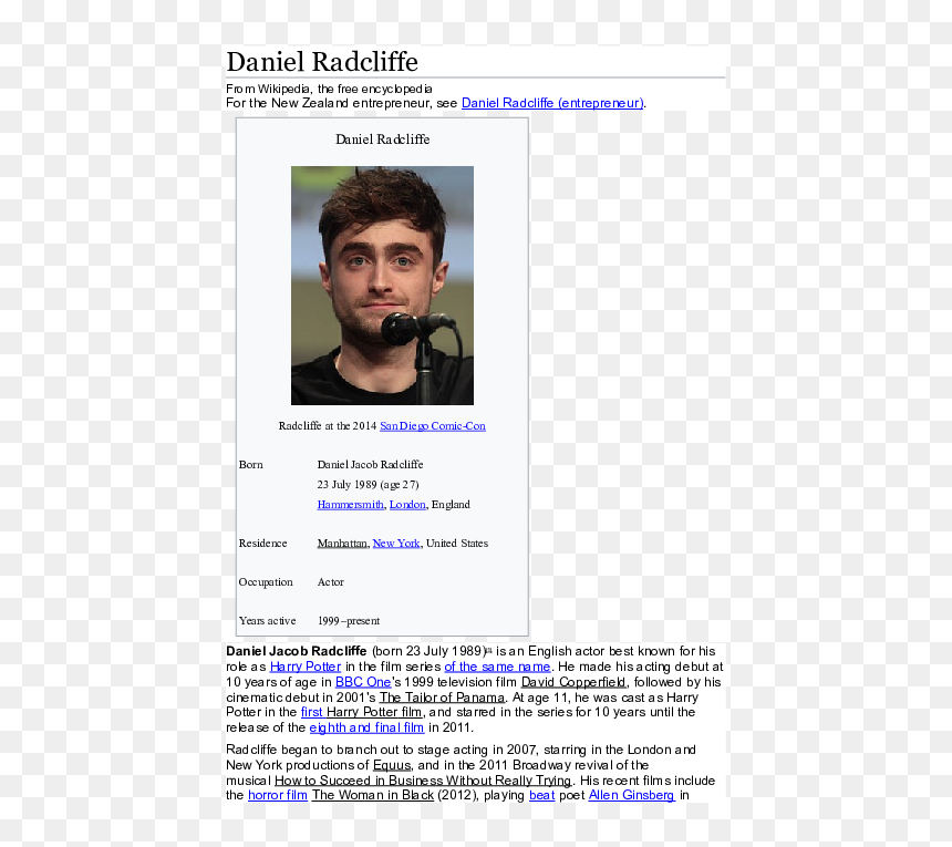 Document, HD Png Download - tom felton png