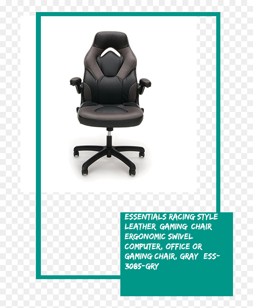 Essentials Racing Style Leather Gaming Chair, HD Png Download - dxracer png