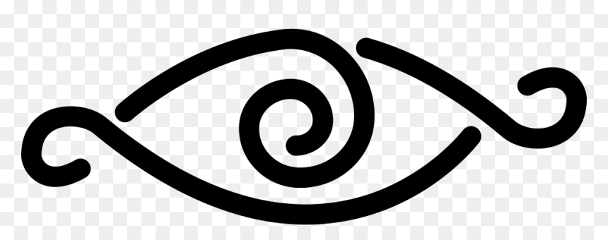 Eye With Curl Lines Design Variant - Portable Network Graphics, HD Png Download - sans eye png