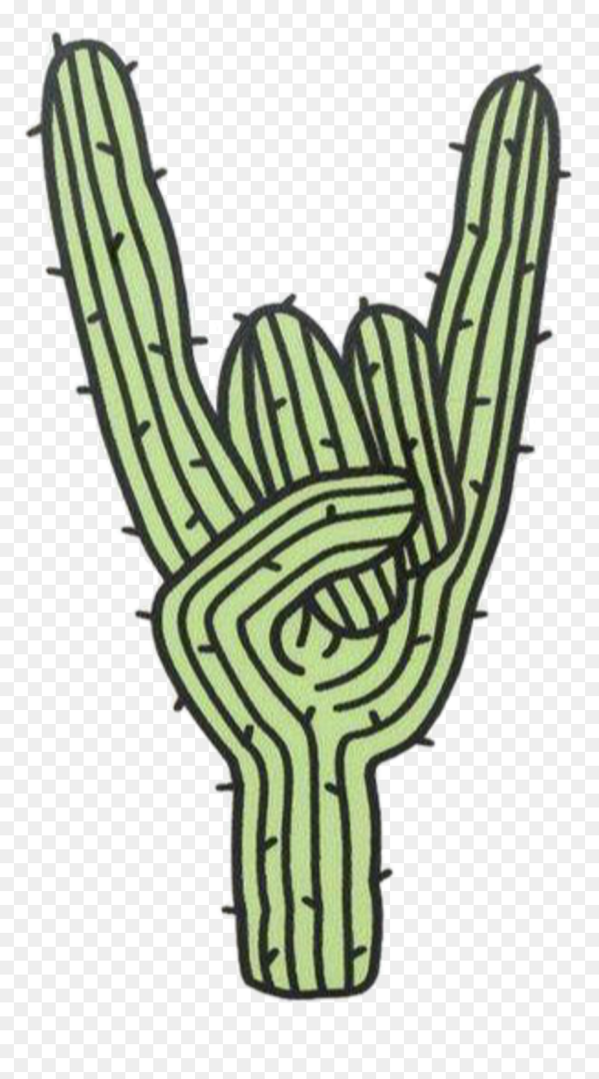 Prickly Pear Clipart , Png Download - Rock On Cactus Sticker, Transparent Png - saguaro cactus png