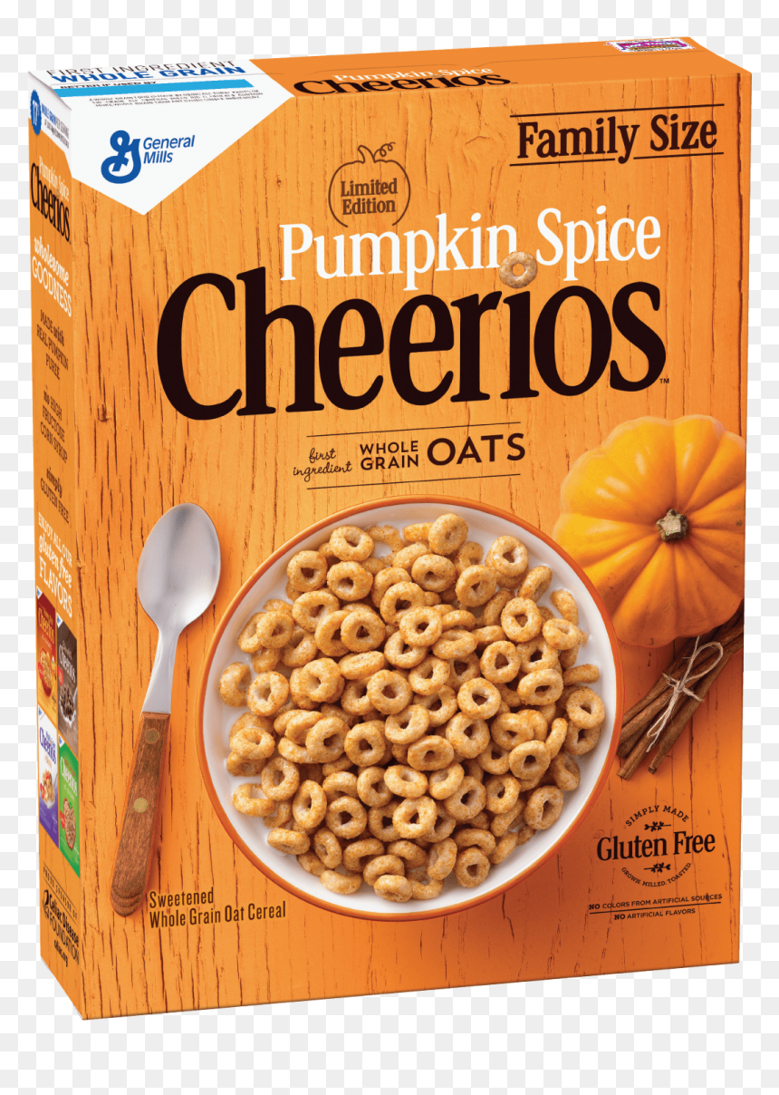 Pumpkin Spice Cheerios, HD Png Download - general mills png
