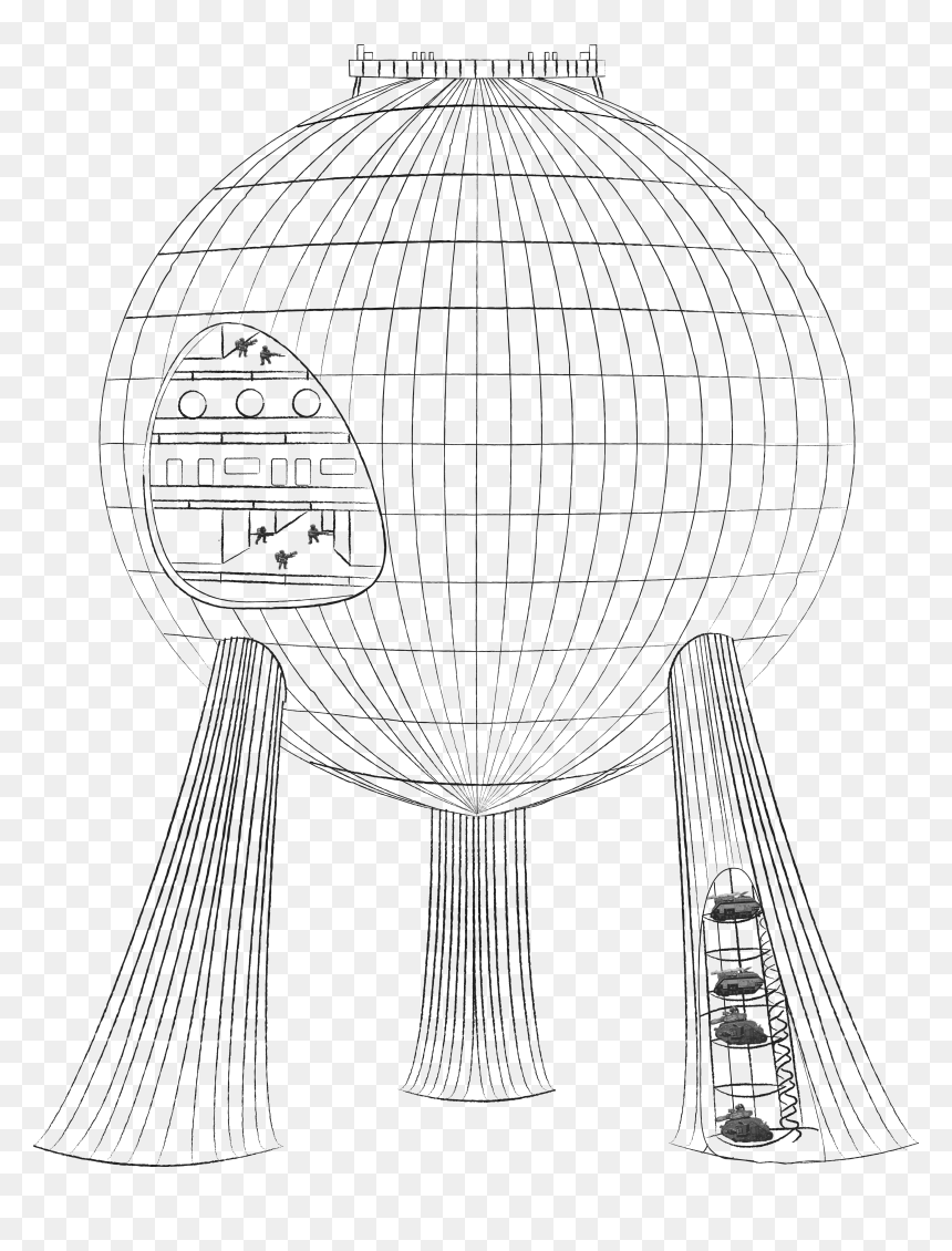 Building 7 Nb - Sketch, HD Png Download - futuristic building png