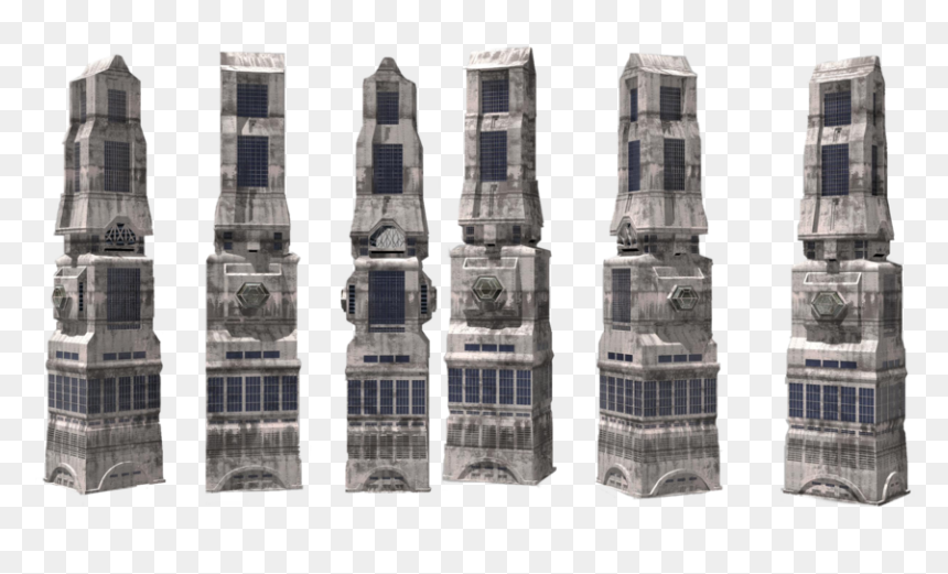 Sci Fi Buildings Png, Transparent Png - futuristic building png