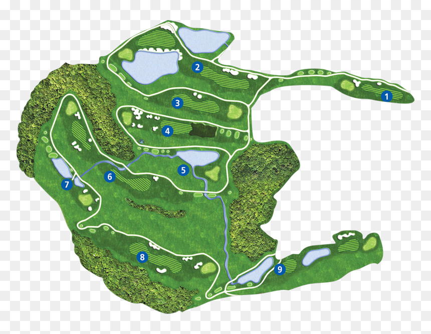 Map, HD Png Download - golf hole png