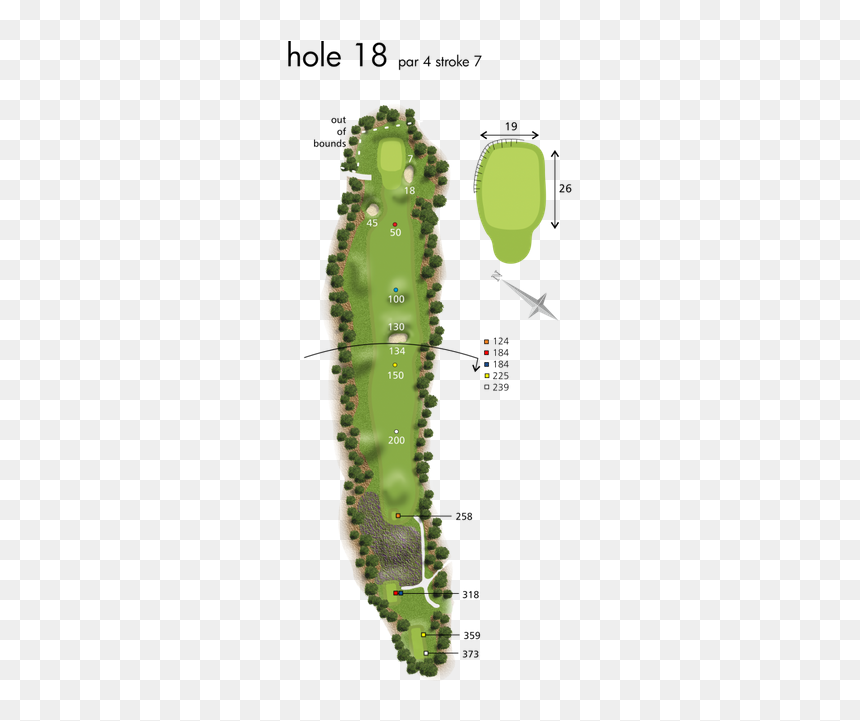Hole 18 - Waxworm, HD Png Download - golf hole png