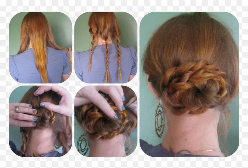 Girl, HD Png Download - hair bun png