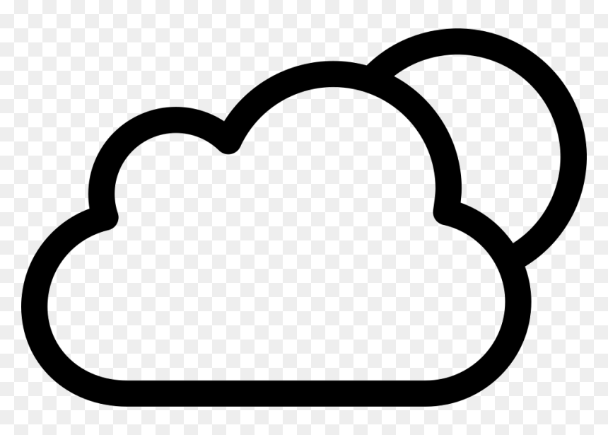 Cloudy Clipart Black And White, HD Png Download - bright moon png