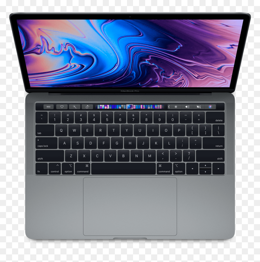Macbook Pro 2018 Touch Bar, HD Png Download - laptop keyboard png