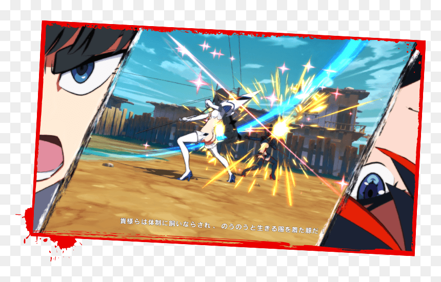 Kill La Kill The Game, New Details, Gamagori And Sangeyama - Cartoon, HD Png Download - kill la kill ryuko png
