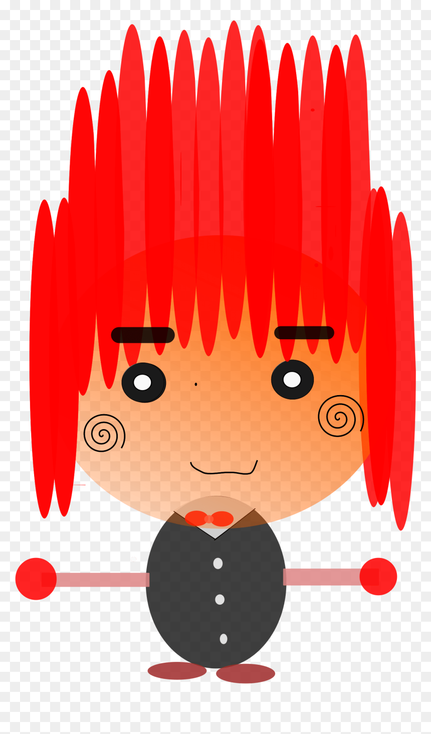 Crazy Hair Character Png Images - Clip Art, Transparent Png - crazy eye png