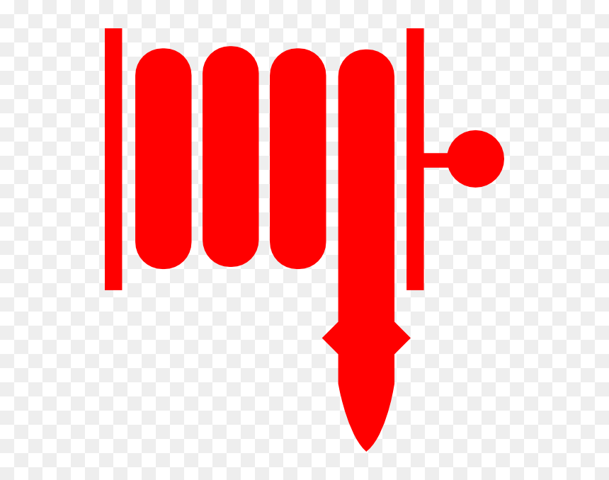 Fire Hose Symbol Clipart , Png Download - Fire Hose Red Symbol, Transparent Png - fire hose png