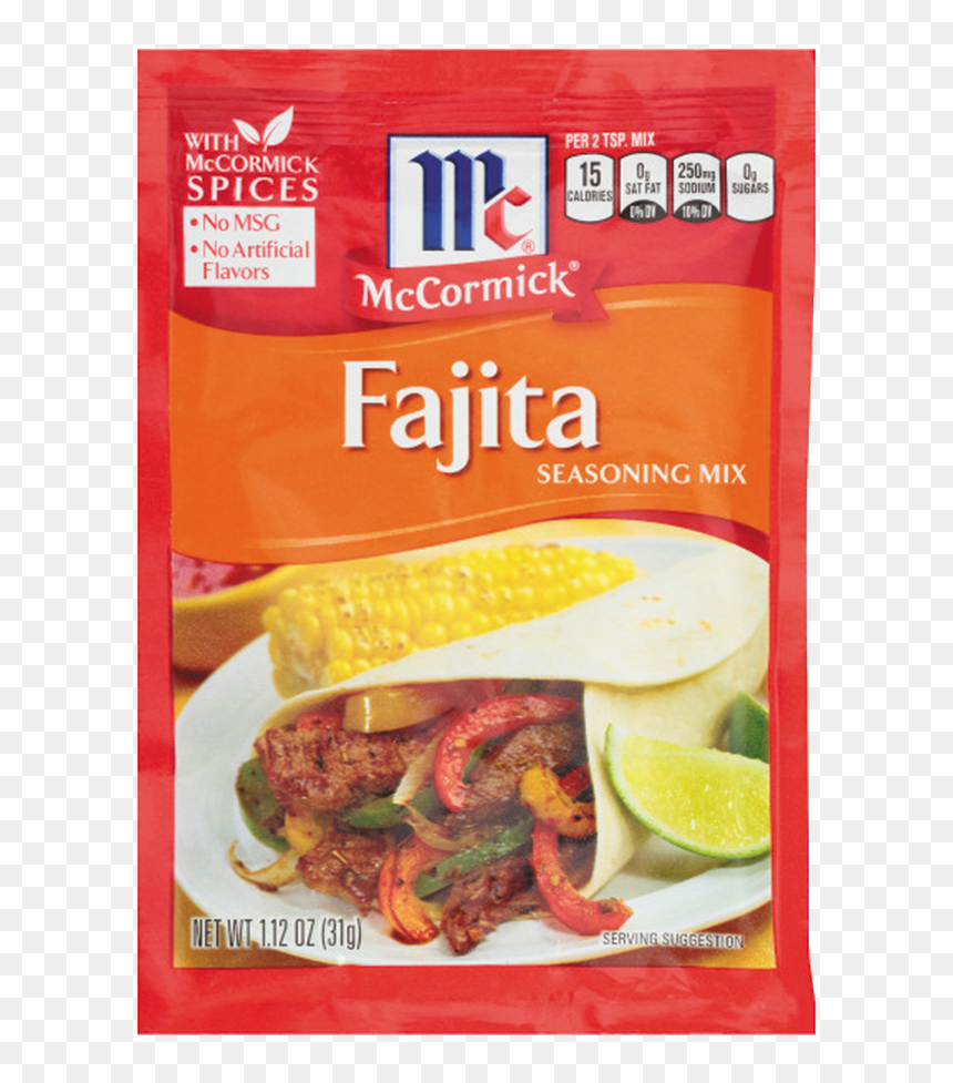 Mccormick Fajita Seasoning, HD Png Download - fajitas png