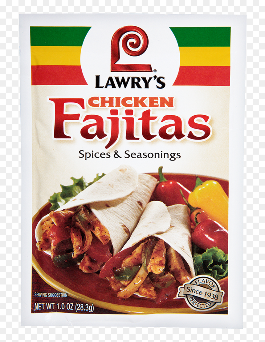 Chicken Fajitas - Lawry's Chicken Fajita Seasoning, HD Png Download - fajitas png
