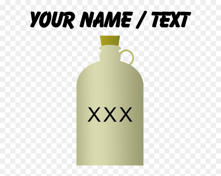 Transparent Moonshine Jug Png - Water Bottle, Png Download - water jug png