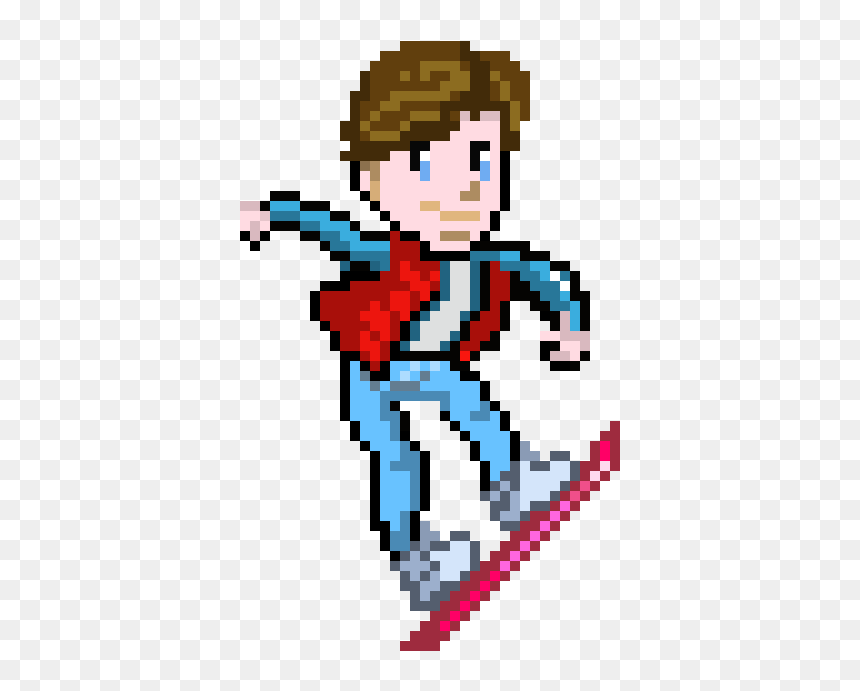Marty Mcfly Picture Art, HD Png Download - marty mcfly png
