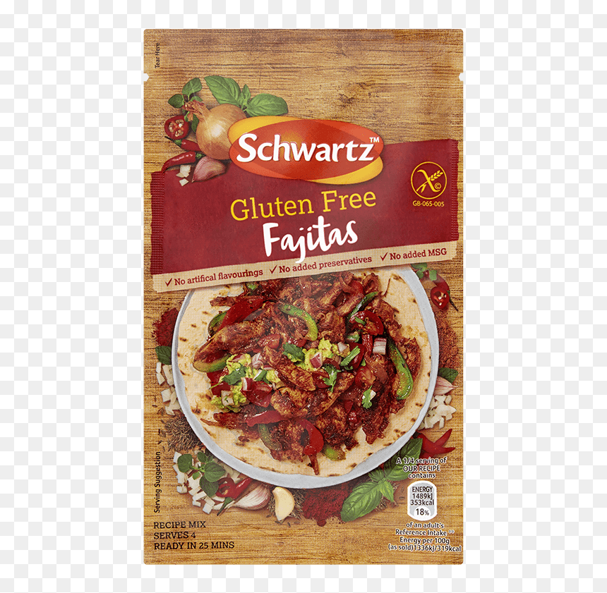 Gluten Free Fajitas Copy - Schwartz Gluten Free, HD Png Download - fajitas png
