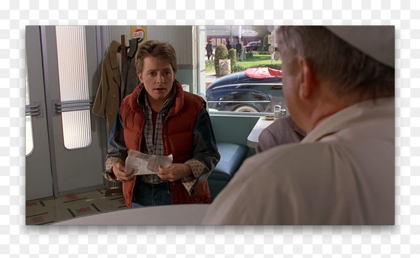 Regreso Al Futuro Camarero, HD Png Download - marty mcfly png