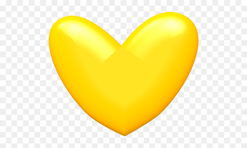 Yellow Heart Png Image - Yellow Heart .png, Transparent Png - love hearts png